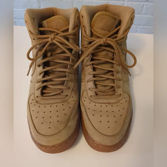 Nike Air Force 1 High Flax Wheat Brown 922066-203 Youth Shoes size 7Y - Picture 5 of 12